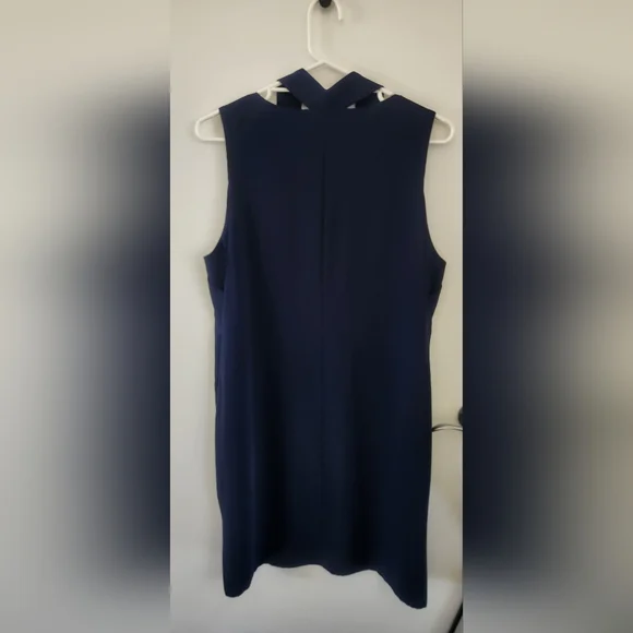 Veronika Maine Size 16 Navy Blue Dress - Picture 3 of 5